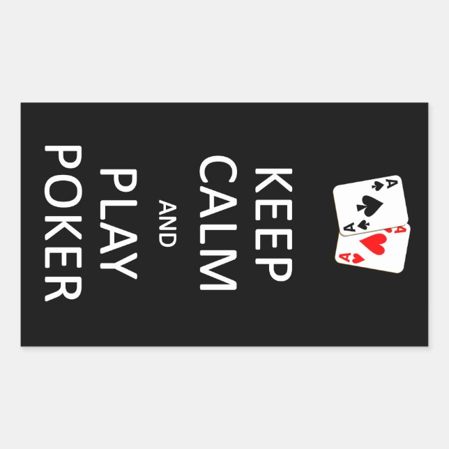 KEEP CALM & PLAY POKER stickers (Front)