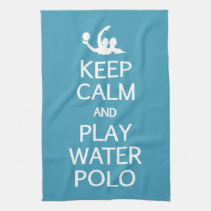 Keep Calm & Play Water Polo custom colour towel