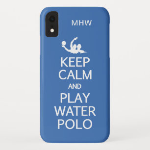 Keep Calm & Play Water Polo custom monogram cases
