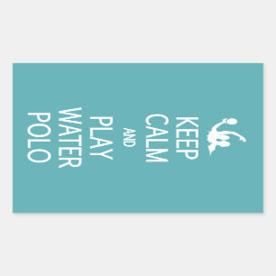 Keep Calm & Play Water Polo custom stickers