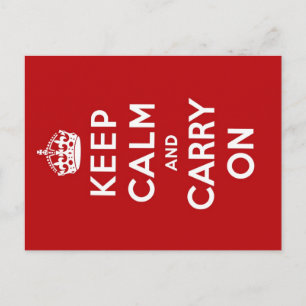 Keep Calm Postcard