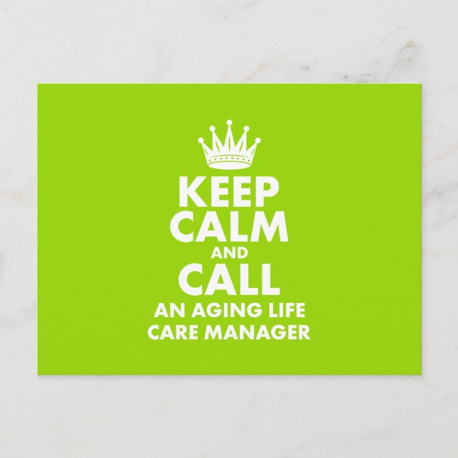 "Keep Calm" Postcard (Front)