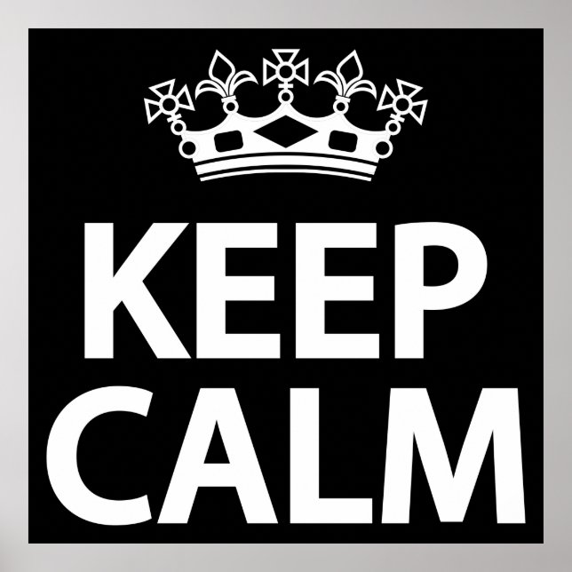Keep calm poster (Front)