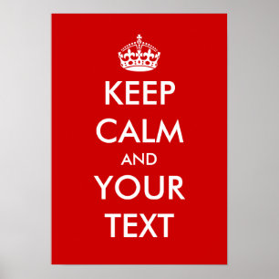 Keep calm poster template