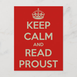 Keep Calm Proust postcard
