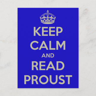 Keep Calm Proust Postcard