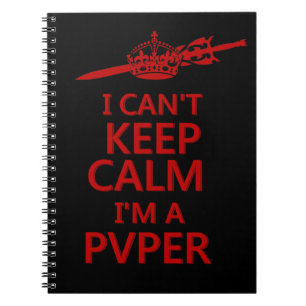 Keep Calm PvP Gamer Notebook