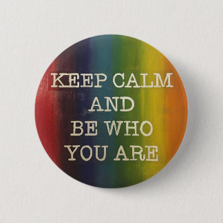 Keep Calm Rainbow Pride 2 Inch Round Button
