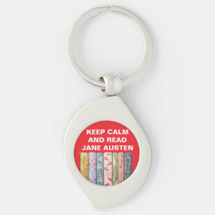 Keep Calm, Read Jane Austen Keychain