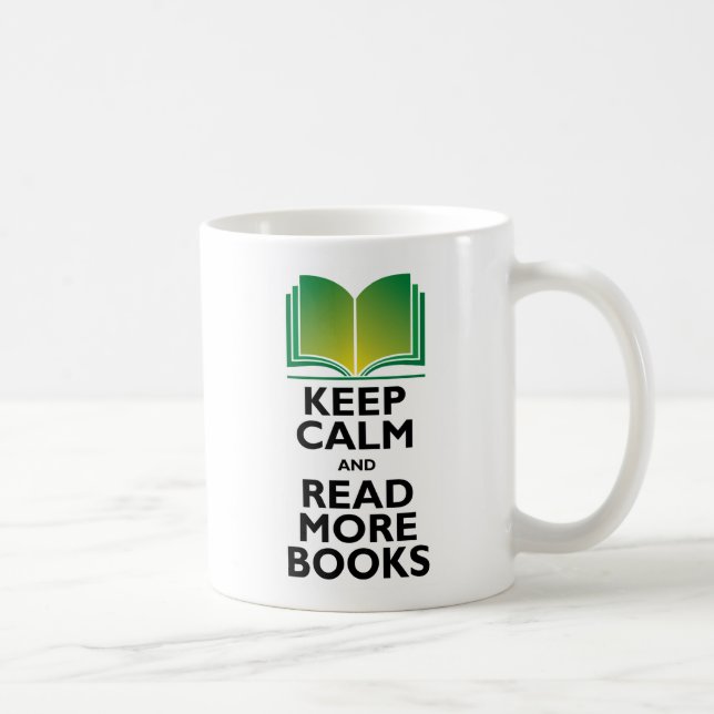 "Keep Calm & Read More Books" Mug (Right)