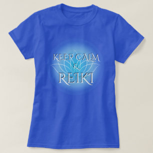 "Keep Calm & Reiki" with Lotus Flower T-Shirt