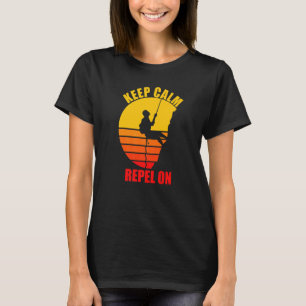 Keep Calm Repel On Retro Vintage Sunset T-Shirt