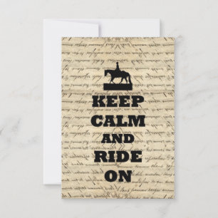 Keep calm & ride on