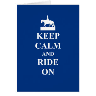 Keep calm & ride on (blue)