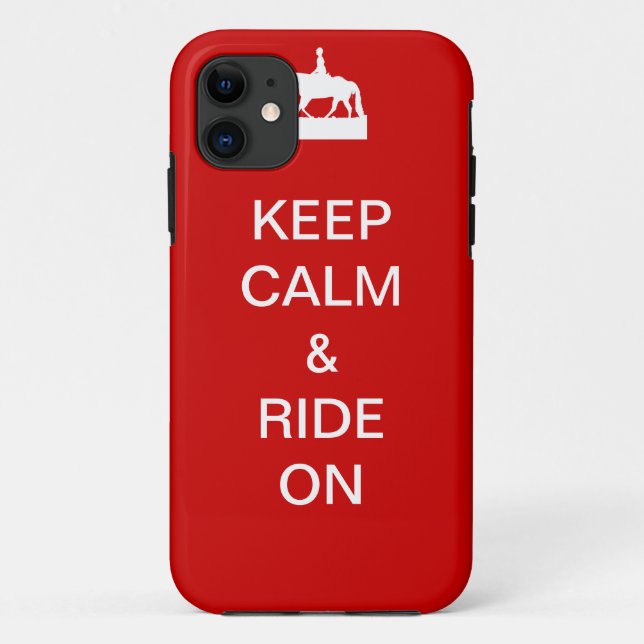 Keep calm & ride on Case-Mate iPhone case (Back)