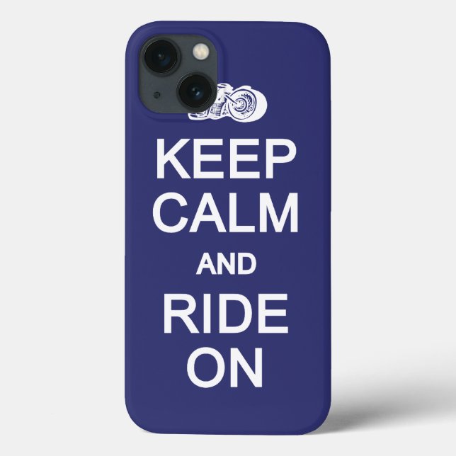 Keep Calm & Ride On custom colour cases (Back)