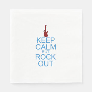 Keep Calm Rock Out - Parody Napkin