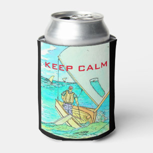Keep Calm Sail On Custom Can Cooler