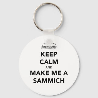 KEEP CALM; SAMMICH TIME KEYCHAIN