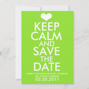 Keep Calm & Save the Date