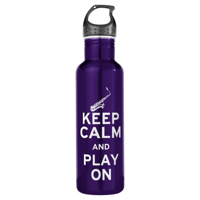 Keep Calm Saxophone 710 Ml Water Bottle (Front)