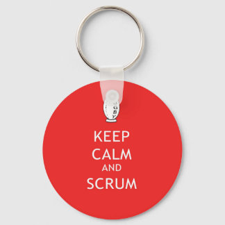 Keep Calm & Scrum Keychain