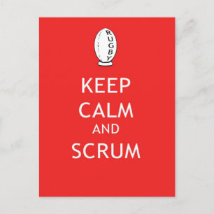 Keep Calm & Scrum Postcard