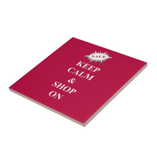 keep calm & shop on tile (Side)