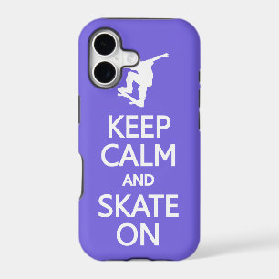 Keep Calm & Skate On custom colour iPhone case