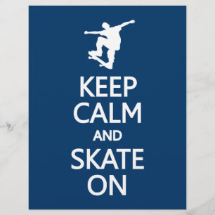 Keep Calm & Skate On custom flyers