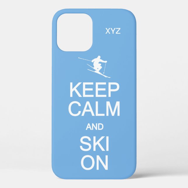 Keep Calm & Ski On custom cases (Back)