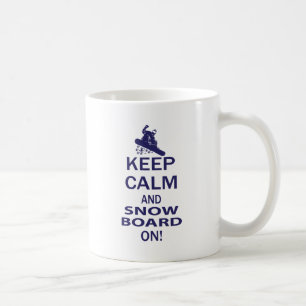 KEEP-CALM-SNOW-BOARD ON COFFEE MUG