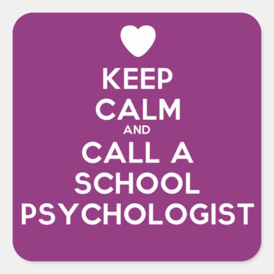 Keep Calm Stickers for the School Psychologist