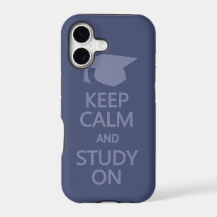 Keep Calm & Study On custom iPhone case