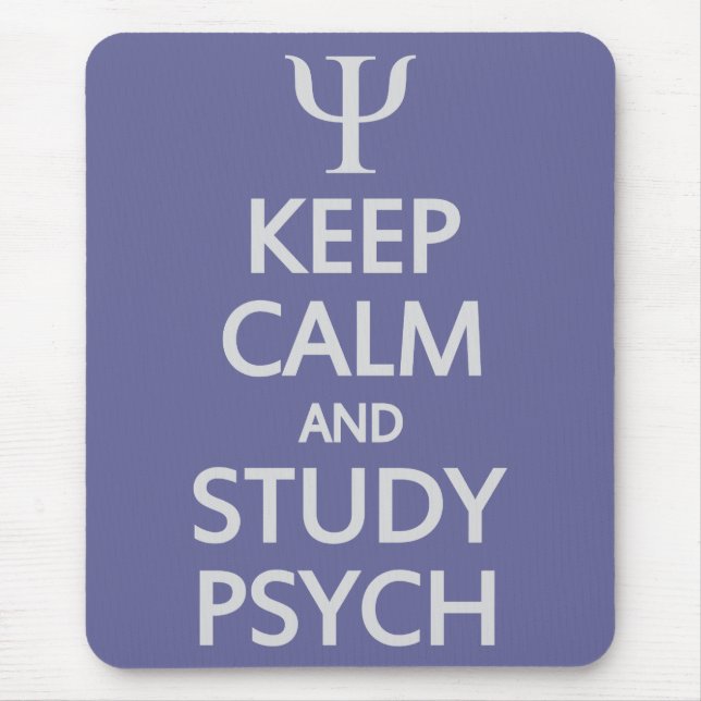 Keep Calm & Study Psych custom mousepad (Front)