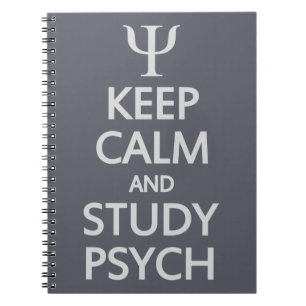 Keep Calm & Study Psych custom notebook