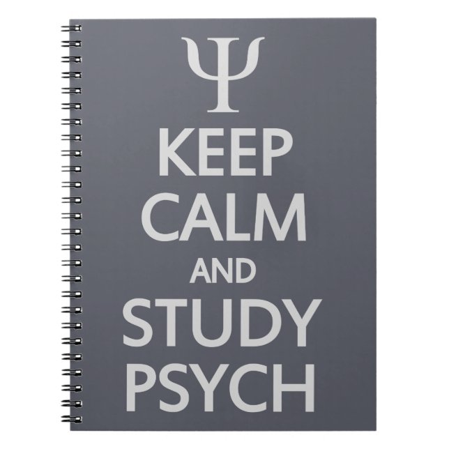 Keep Calm & Study Psych custom notebook (Front)