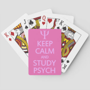 Keep Calm & Study Psych custom playing cards