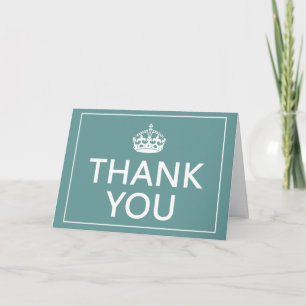 Keep Calm Style Thank You Card