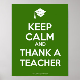 Keep Calm Teacher Poster