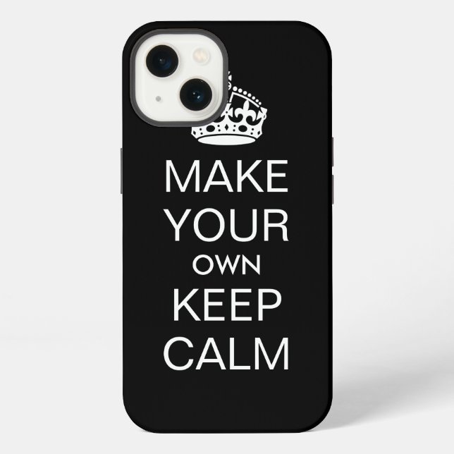 Keep Calm Template iPhone Case (Back)