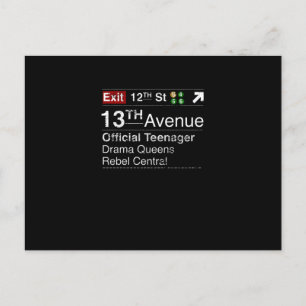 Keep calm, this teenager has New York dreams Postcard