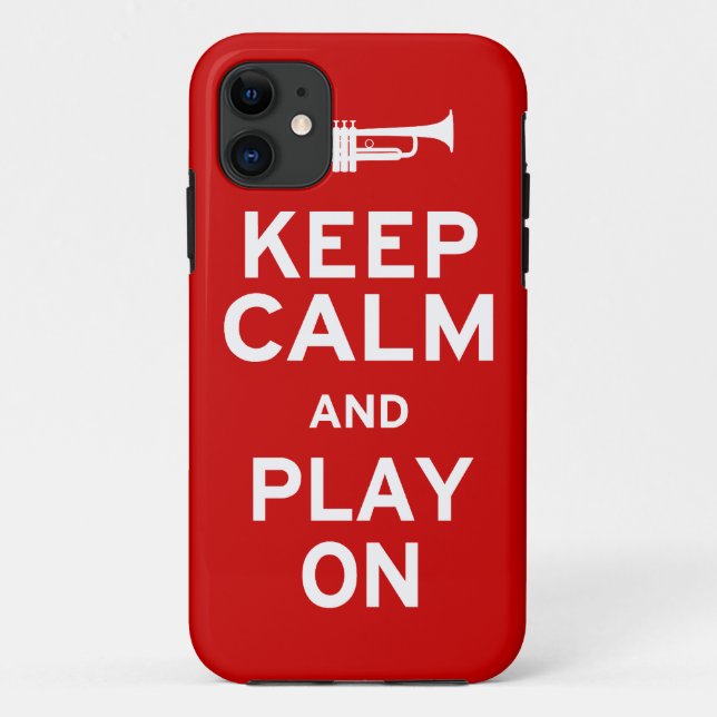 Keep Calm Trumpet Case-Mate iPhone Case (Back)