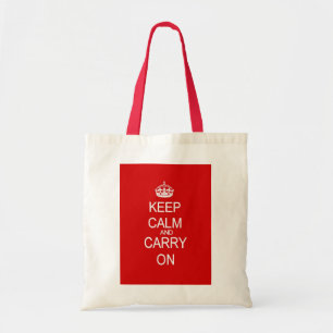 Keep Calm vintage red bag