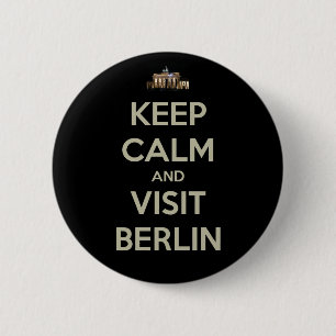 keep calm visit berlin 2 inch round button