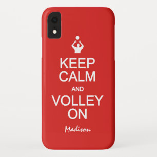 Keep Calm & Volley On custom colour cases