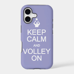 Keep Calm & Volley On custom colour iPhone case