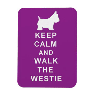 KEEP CALM WALK THE WESTIE MAGNET BIRTHDAY