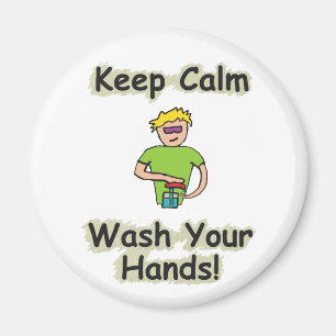 Keep Calm Wash Your Hands Magnet