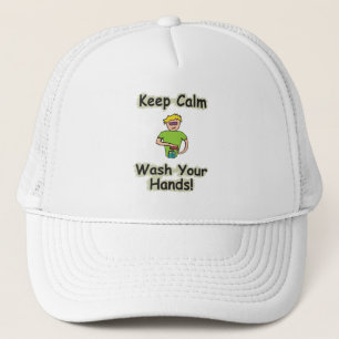 Keep Calm Wash Your Hands Trucker Hat